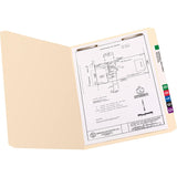 Smead Folders, One Fastener, Straight Cut, Top Tab, Letter, Manila, 50/Box