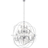 Living District Cordelia 24-Light Transitional Metal Pendant In Chrome
