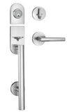 Berlin Modisch HandleSet Front Door Entry Handle and Deadbolt Lock Set Sleek Round Lever and Single Cylinder Deadbolt Heavy Duty