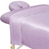 ForPro Premium Microfiber 3-Piece Massage Sheet Set, English Rose, Ultra-Light, Stain and Wrinkle-Resistant, Includes Flat and F