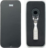 711L Mini Ratchet Wrench - One of the World's Smallest 1/4 EDC Ratchet Wrench For Tight Spaces - Alloy Steel - For Single-ended 