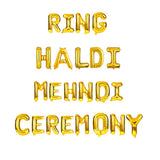FI FLICK IN 23 pcs All in One Haldi Mehndi Ring Ceremony Decoration Combo Set Foil Balloon Decorations Engagement Marriage Wed