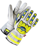 Bob Dale Gloves 20910698X2L Goatskin Gauntlet Back Protection Lined Thinsulate & Kevlar,