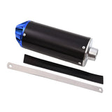 Aluminum Blue 28Mm Motorcycle Exhaust Muffler With Clamp For 50Cc 70Cc 90Cc 110Cc 125Cc Chinese Pit Trail Dirt Bike Mini Motocro