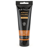 ARTEZA Acrylic Paint Oxide Yellow Color (120 ml Pouch, Tube), Rich Pigment, Non Fading, Non Toxic, Single Color Paint for Artist