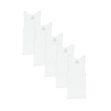 Hanes Boys Tank Undershirt, EcoSmart Cotton Shirt, Multiple Packs Available, White, Small