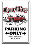 Lowrider Sign | Indoor/Outdoor | Funny Home Dcor for Garages, Living Rooms, Bedroom, Offices | SignMission Low Rider Rims Car 