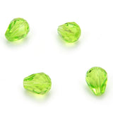 24pcs Adabele Austrian 8mm Faceted Teardrop Crystal Beads Light Olivine Green Compatible with 5500 Swarovski Crystals Preciosa