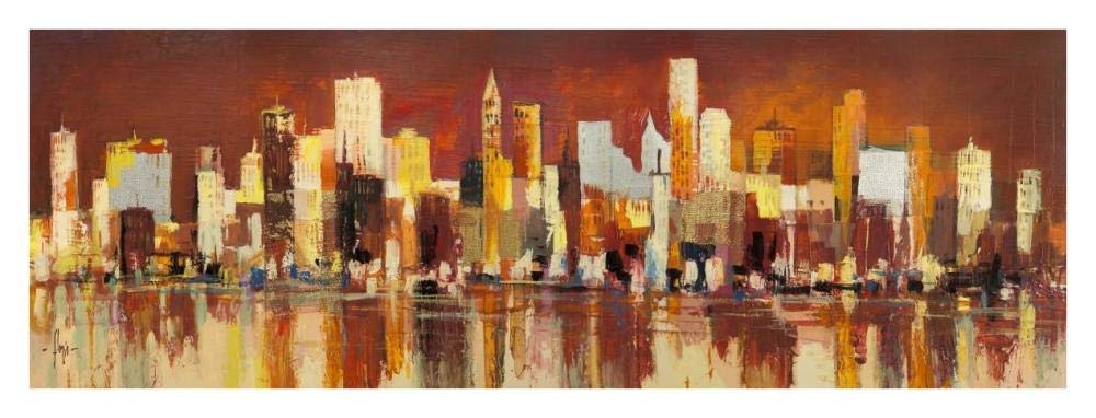 Manhattan Al Tramonto-Paper Art-38,,X14,,