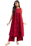 Anni Designer Women'S Rayon Blend Straight Printed Kurta With Palazzo (Deeksha Red_3Xl_Red_Xxx-Large),Red,3XL