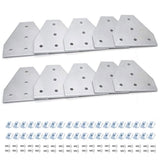 Seekliny 10pcs 4040 Corner Bracket T Joint Plate Connector T Slot Hardware V Slot Accessories 4040 4080 Aluminum Extrusion Brack