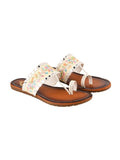 Shoetopia Women'S Zip Sandal,White,5,B0CKXP3L1P