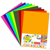 QUAKEL (QKL8) Multicolour A4 Size Sheet, 200 Piece 20 Sheets Each Colour Printing Papers, Art & Craft Paper Sheets, Double Side
