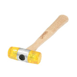 URREA Double Faced Mallet 13oz Plastic Face NonMarring Hammer with Fixed Ends & Fiberglass Cushion Grip Handle 1383