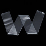 LemonSecret 100 Pack 6 x 50 Inch Clear Plastic Poly Bags 2.3 Mil Long Narrow Flat Open Bags, Poster Sleeves for Posters, Banner,