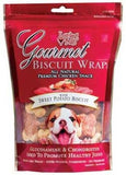 Loving Pets Gourmet Premium Meat Snack Wrap Dog Treat Flavor: Sweet Potato & Biscuit, Quantity: 8-oz