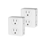 Outlet Extender, HICITY Multi Plug Outlet with 6 Electrical Outlets Adapter, 3-Prong Wall Outlet Tap for Cruise Ship Home Office