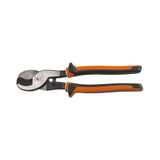 Klein Tools 63050EINS Cable Cutters, Electricians Insulated Cable Cutter, Cuts Aluminum, Soft Copper, Communications Cable