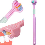 Wagkova 3Sided Toothbrush Manual Kid Toothbrush With Super Soft Bristles, Training Tooth Brush For Complete Cleaning All Sides,