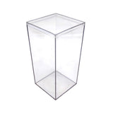 Gary Plastic Packaging 4 Crystal Clear Hard Plastic Display Case for Collectibles, Clear Gift Box for Party Favors, 4 Square x 8