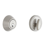 SCHLAGE Dexter by Schlage JD60626 SingleCylinder Deadbolt, Brushed Chrome