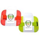 2 Pack High Visibility Bright Neon Armband ID Card Badge Holders Secure Top Loading with Adjustable Elastic Band HI VIS Ar
