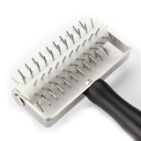 AMPSEVEN Pizza Dough Docker Roller - Professional Stainless Steel Pastry Docker Roller with Spike for Homemade Baking Cake crack