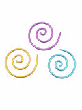 3 Pieces Spiral Cable Knitting Needle For Beginners Plastic Cable Needles For Yarn Sewing Knitting Crochet Craft Needlecraft Too