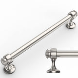 Amerdeco 10 Pack Brushed Satin Nickel Cabinet Pulls 7 Inch Hole Centers, 8 Inch Length Handles for Kitchen Cabinet Hardware,Soli
