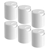 Minkissy 6pcs White Plastic Lotion Bottle Caps Replacement Dispensing Lids Pump for Shampoo Lotion Tops Shampoo Pump Head Plasti