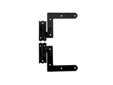 QCAA Steel Blind Shutter Hinge for Wood Frame & Brick, 1-1/16, Power Coated Black, 32 Pack (16 Pairs), Made in Taiwan