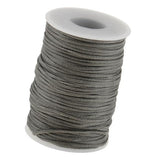 ATORSE 6x70 Meters Flat Line Waxed Thread for Leather Craft 1.2mm Gray