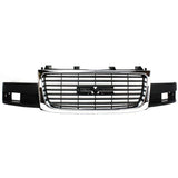 For GMC Savana 2003-2021 Grille | Chrome | Black | w/Composite Headlight | GM1200532 | 22881263