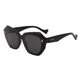 Ted Smith Iconic Womens Cateye Polarized Sunglasses - Grey