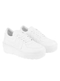 Shoetopia Women'S Platform Heel Sneakers White,White,3,B0BY6VZH25