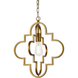 Living District Sandara 1-Light Mid-Century Metal Pendant In Brass