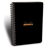 Rhodia Wirebound Meeting Book, A4+, Pre-Printed - Black