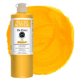 DA VINCI PAINTS Professional Artist Fluid Acrylic Paint, Diarylide Yellow, 16oz