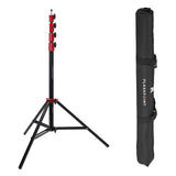 Flashpoint Pro Air-Cushioned Heavy-Duty Light Stand (Red, 9.5 ')