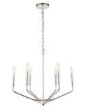Living District Indoor Modern Home Decorative Bright Ceiling Enzo 6 Light Chrome Pendant