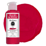 DA VINCI PAINTS Professional Artist Fluid Acrylic Paint, Naphthol Red Medium, 4oz