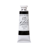 M. Graham Artist Oil Paint Lamp Black 1.25oz/37ml Tube