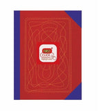 First Click Fancy Platinum Notebook | Hard Bound Account Book, Ledger Book, 400 Pages | 58 Gsm White Paper | Canvas Binding, 16.