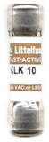 LITTELFUSE KLK010 FUS 600V F/A Midget 10A