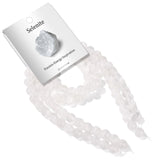 Risyfjew 100PCS 8mm Natural Selenite Beads Gemstone Round Loose Beads for Jewelry Making Chakra Crystal Stone Beads for Bracelet