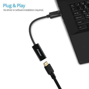 Anbear DisplayPort to HDMI Adapter, Display Port to HDMI Cable(Male to Female) for DisplayPort Enabled Desktops and Laptops Conn