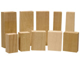 Walnut Hollow Basswood Whittlers Carving Blocks, 10 Piece, Natural