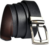 Kesari MenS Leather Formal Belt (Black And Brown,32)