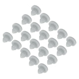 MECCANIXITY 30pcs Silicone Snap in Locking Hole Plugs,3mm/0.1 Inch Mounting Diameter Narrow Groove Width 1.5mm Panel Seal Cover 