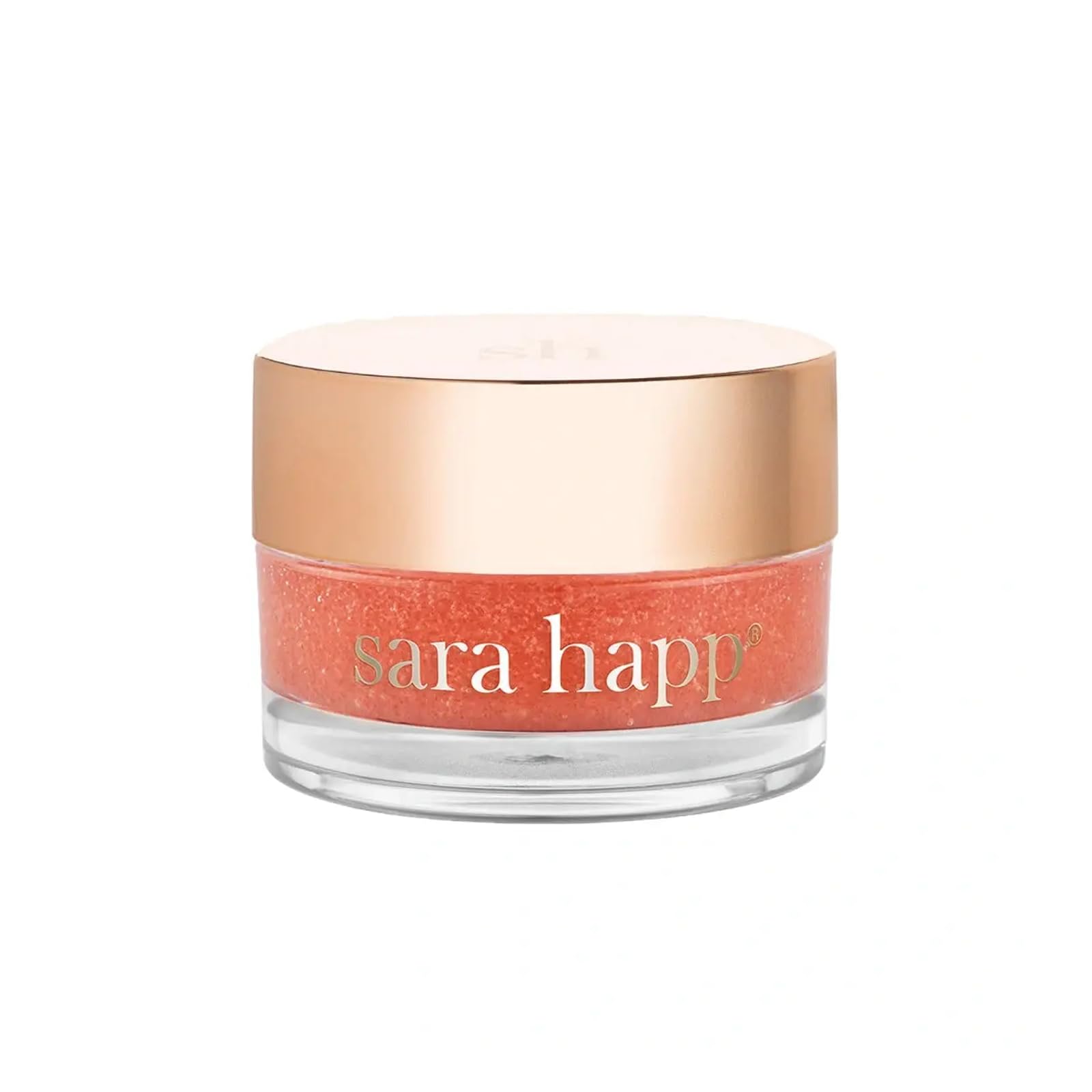Sara Happ The Lip Scrub: Sparkling Peach Sugar Scrub for Dry Lips - Gently Exfoliate, Polish, and Revitalize Lips with Vitamin E